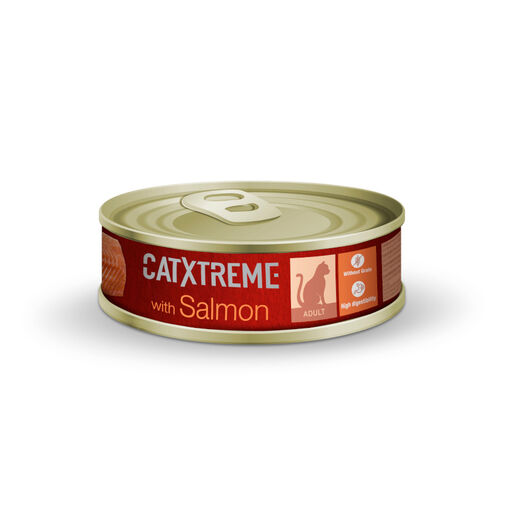 Catxtreme Sterilised Salmão patê em lata para gatos, , large image number null